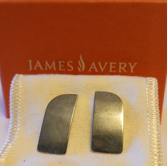 James Avery Retired Deco Ear Posts - Picture 2 of 11
